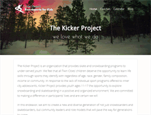 Tablet Screenshot of kickerproject.org